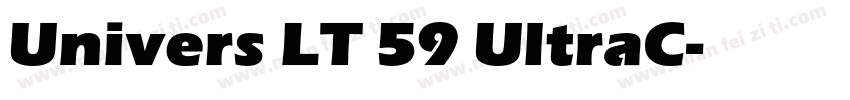 Univers LT 59 UltraC字体转换